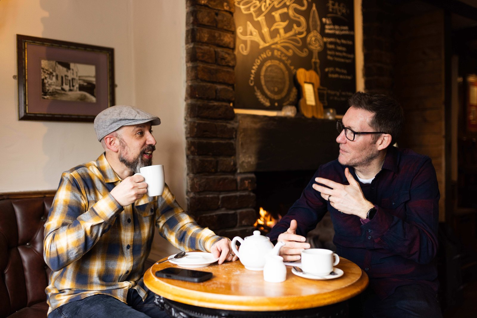 James and Garry in strategic discussion