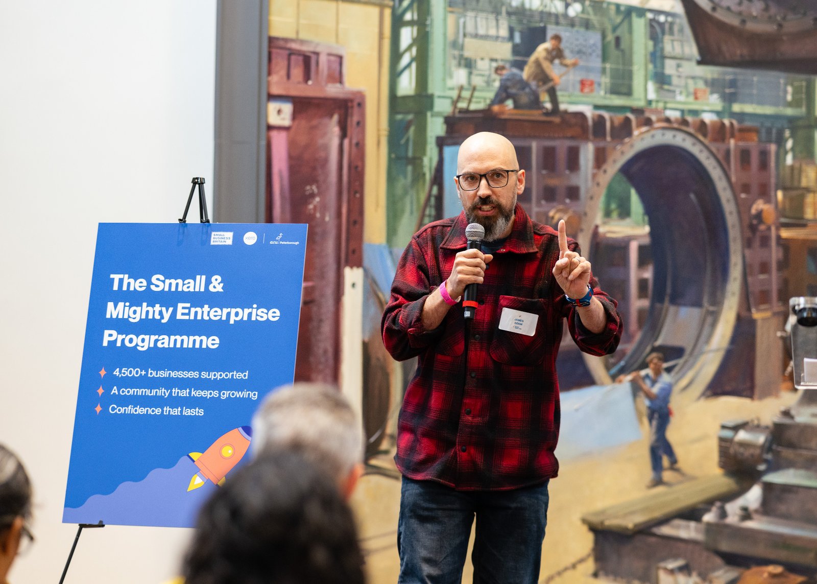 James speaking at Small Mighty Live